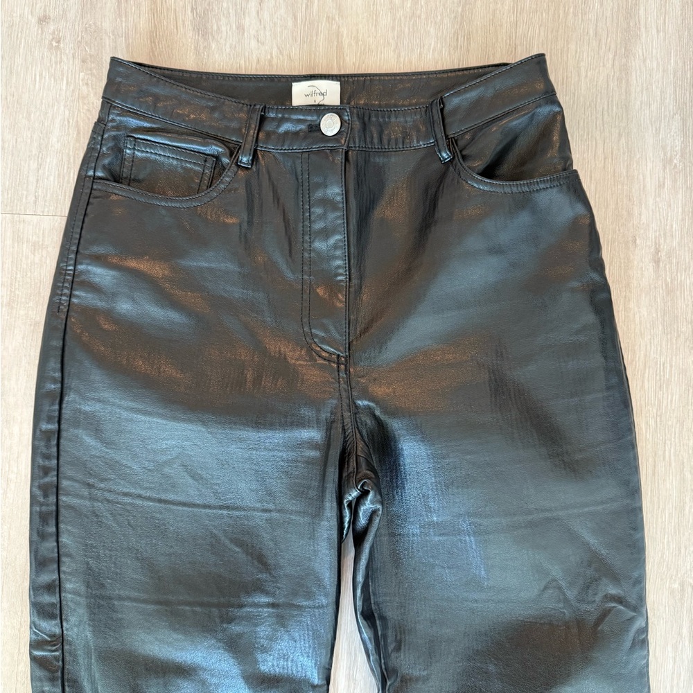 Aritzia Black Leather Pants - Picture 2 of 5